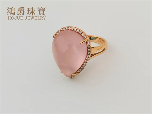 18K金芙蓉石戒指
